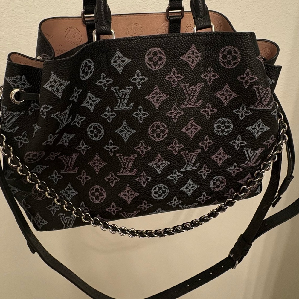 Louis Vuitton Black and pinkish Bella Tote leather bag